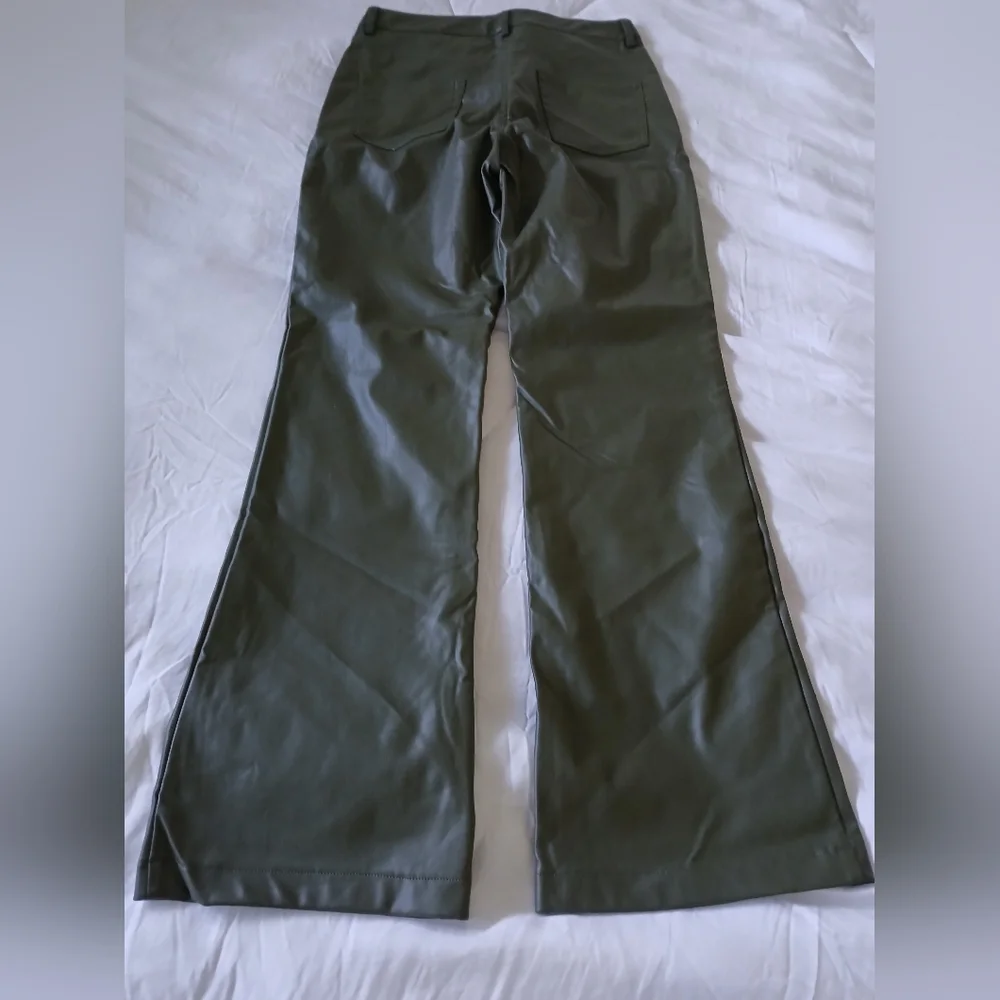 Petal & Pup Ashley Faux Leather Pants - Olive (NWOT) - Picture 8 of 9